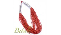 Bead Multi Strands Line Necklace